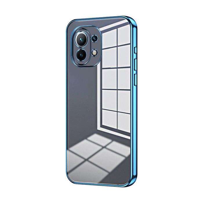 Caja de teléfono con orificio fino y revestimiento transparente, For Xiaomi Civi / Civi 1S, For Xiaomi Poco M4 Pro, For Xiaomi Poco X4 Pro 5G, For Xiaomi 12 / 12X, For Xiaomi 11T / 11T Pro, For Xiaomi Mix 4, For Xiaomi Mi 10S                           ...