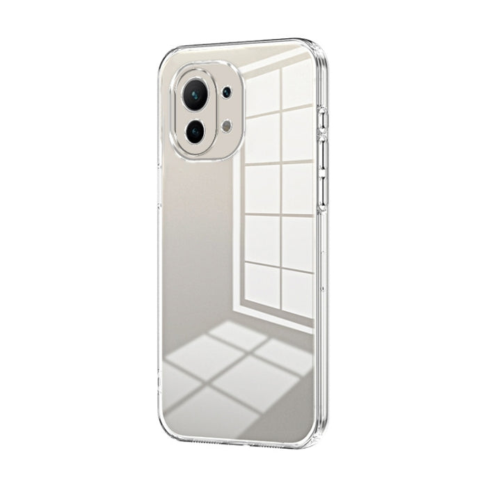 Caja de teléfono con orificio fino y revestimiento transparente, For Xiaomi Civi / Civi 1S, For Xiaomi Poco M4 Pro, For Xiaomi Poco X4 Pro 5G, For Xiaomi 12 / 12X, For Xiaomi 11T / 11T Pro, For Xiaomi Mix 4, For Xiaomi Mi 10S                           ...