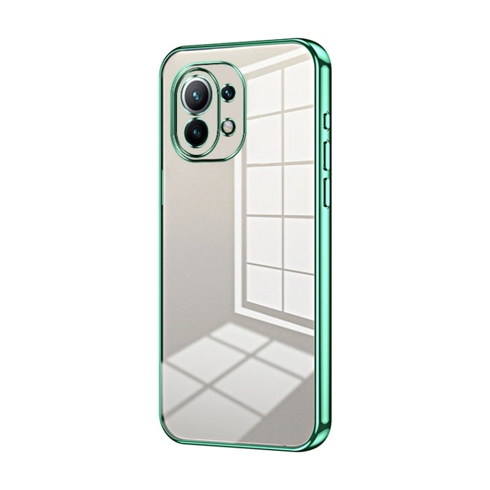 Caja de teléfono con orificio fino y revestimiento transparente, For Xiaomi Civi / Civi 1S, For Xiaomi Poco M4 Pro, For Xiaomi Poco X4 Pro 5G, For Xiaomi 12 / 12X, For Xiaomi 11T / 11T Pro, For Xiaomi Mix 4, For Xiaomi Mi 10S                           ...