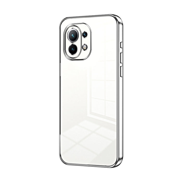 Caja de teléfono con orificio fino y revestimiento transparente, For Xiaomi Civi / Civi 1S, For Xiaomi Poco M4 Pro, For Xiaomi Poco X4 Pro 5G, For Xiaomi 12 / 12X, For Xiaomi 11T / 11T Pro, For Xiaomi Mix 4, For Xiaomi Mi 10S                           ...