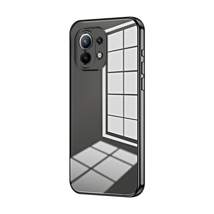 Caja de teléfono con orificio fino y revestimiento transparente, For Xiaomi Civi / Civi 1S, For Xiaomi Poco M4 Pro, For Xiaomi Poco X4 Pro 5G, For Xiaomi 12 / 12X, For Xiaomi 11T / 11T Pro, For Xiaomi Mix 4, For Xiaomi Mi 10S                           ...