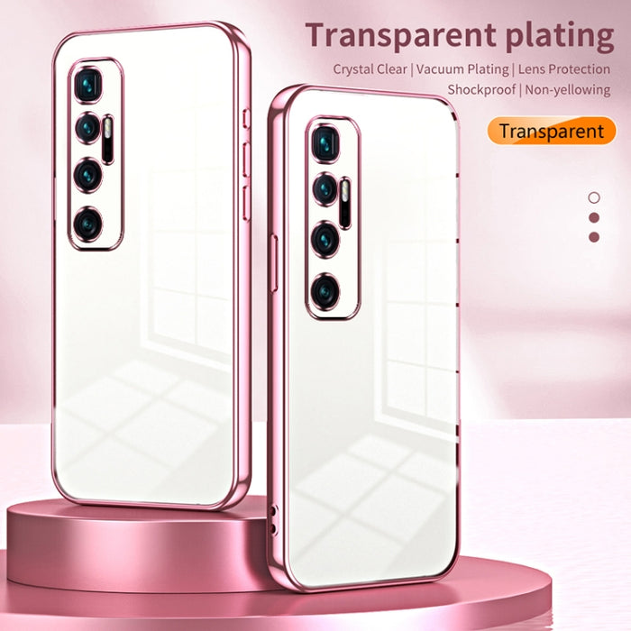 Caja de teléfono con orificio fino y revestimiento transparente, For Xiaomi Mi 10 Ultra, For Xiaomi Mi 10 Pro 5G, For Xiaomi Mi 10 5G, For Xiaomi Mi CC9 Pro / Mi Note 10, For Xiaomi Mi CC9e / Mi A3, For Xiaomi Mi 9