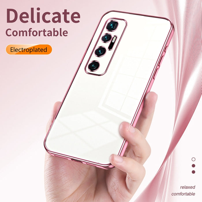 Caja de teléfono con orificio fino y revestimiento transparente, For Xiaomi Mi 10 Ultra, For Xiaomi Mi 10 Pro 5G, For Xiaomi Mi 10 5G, For Xiaomi Mi CC9 Pro / Mi Note 10, For Xiaomi Mi CC9e / Mi A3, For Xiaomi Mi 9