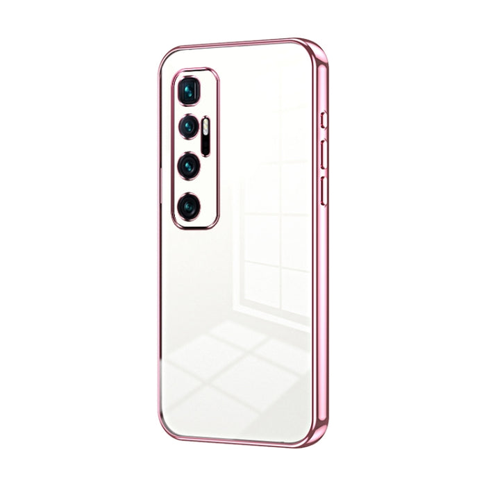 Caja de teléfono con orificio fino y revestimiento transparente, For Xiaomi Mi 10 Ultra, For Xiaomi Mi 10 Pro 5G, For Xiaomi Mi 10 5G, For Xiaomi Mi CC9 Pro / Mi Note 10, For Xiaomi Mi CC9e / Mi A3, For Xiaomi Mi 9