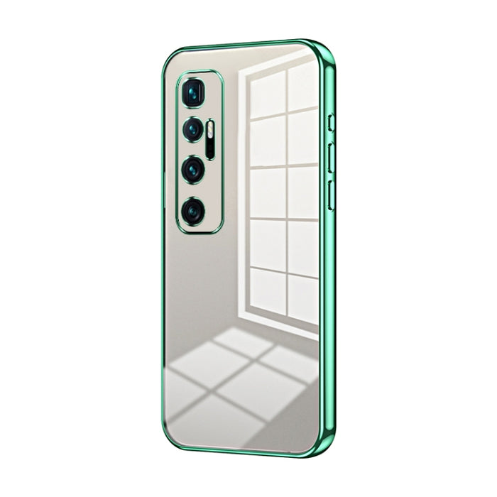 Caja de teléfono con orificio fino y revestimiento transparente, For Xiaomi Mi 10 Ultra, For Xiaomi Mi 10 Pro 5G, For Xiaomi Mi 10 5G, For Xiaomi Mi CC9 Pro / Mi Note 10, For Xiaomi Mi CC9e / Mi A3, For Xiaomi Mi 9