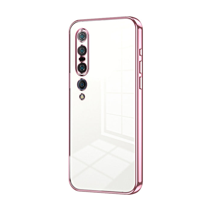 Caja de teléfono con orificio fino y revestimiento transparente, For Xiaomi Mi 10 Ultra, For Xiaomi Mi 10 Pro 5G, For Xiaomi Mi 10 5G, For Xiaomi Mi CC9 Pro / Mi Note 10, For Xiaomi Mi CC9e / Mi A3, For Xiaomi Mi 9