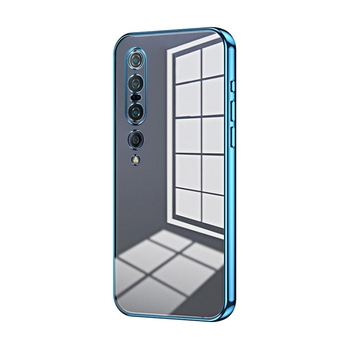 Caja de teléfono con orificio fino y revestimiento transparente, For Xiaomi Mi 10 Ultra, For Xiaomi Mi 10 Pro 5G, For Xiaomi Mi 10 5G, For Xiaomi Mi CC9 Pro / Mi Note 10, For Xiaomi Mi CC9e / Mi A3, For Xiaomi Mi 9