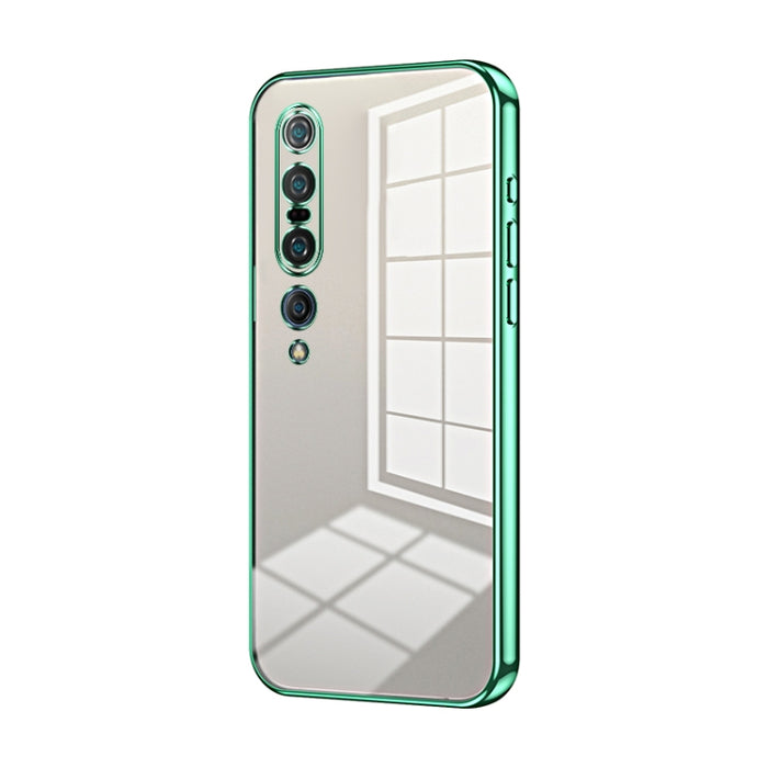 Caja de teléfono con orificio fino y revestimiento transparente, For Xiaomi Mi 10 Ultra, For Xiaomi Mi 10 Pro 5G, For Xiaomi Mi 10 5G, For Xiaomi Mi CC9 Pro / Mi Note 10, For Xiaomi Mi CC9e / Mi A3, For Xiaomi Mi 9