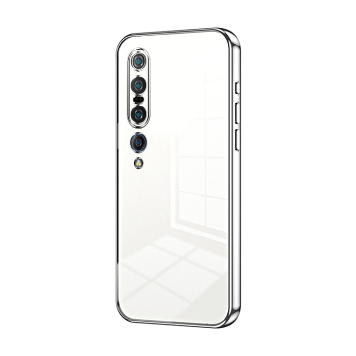 Caja de teléfono con orificio fino y revestimiento transparente, For Xiaomi Mi 10 Ultra, For Xiaomi Mi 10 Pro 5G, For Xiaomi Mi 10 5G, For Xiaomi Mi CC9 Pro / Mi Note 10, For Xiaomi Mi CC9e / Mi A3, For Xiaomi Mi 9