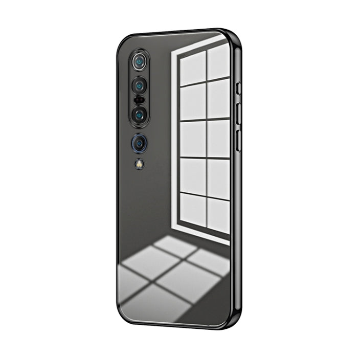 Caja de teléfono con orificio fino y revestimiento transparente, For Xiaomi Mi 10 Ultra, For Xiaomi Mi 10 Pro 5G, For Xiaomi Mi 10 5G, For Xiaomi Mi CC9 Pro / Mi Note 10, For Xiaomi Mi CC9e / Mi A3, For Xiaomi Mi 9