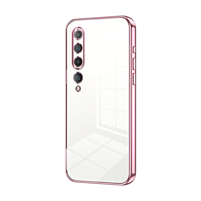 Caja de teléfono con orificio fino y revestimiento transparente, For Xiaomi Mi 10 Ultra, For Xiaomi Mi 10 Pro 5G, For Xiaomi Mi 10 5G, For Xiaomi Mi CC9 Pro / Mi Note 10, For Xiaomi Mi CC9e / Mi A3, For Xiaomi Mi 9