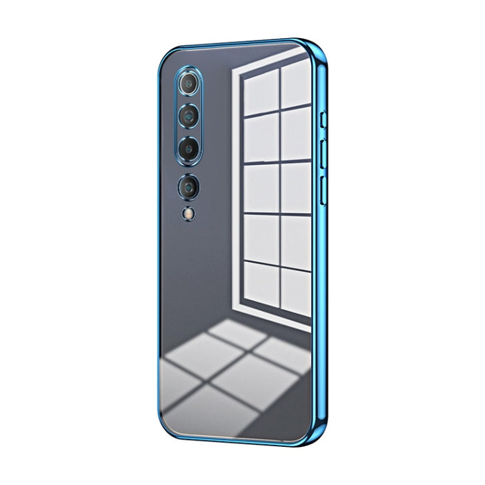Caja de teléfono con orificio fino y revestimiento transparente, For Xiaomi Mi 10 Ultra, For Xiaomi Mi 10 Pro 5G, For Xiaomi Mi 10 5G, For Xiaomi Mi CC9 Pro / Mi Note 10, For Xiaomi Mi CC9e / Mi A3, For Xiaomi Mi 9
