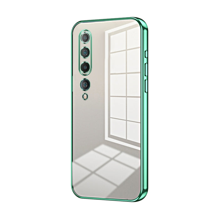 Caja de teléfono con orificio fino y revestimiento transparente, For Xiaomi Mi 10 Ultra, For Xiaomi Mi 10 Pro 5G, For Xiaomi Mi 10 5G, For Xiaomi Mi CC9 Pro / Mi Note 10, For Xiaomi Mi CC9e / Mi A3, For Xiaomi Mi 9