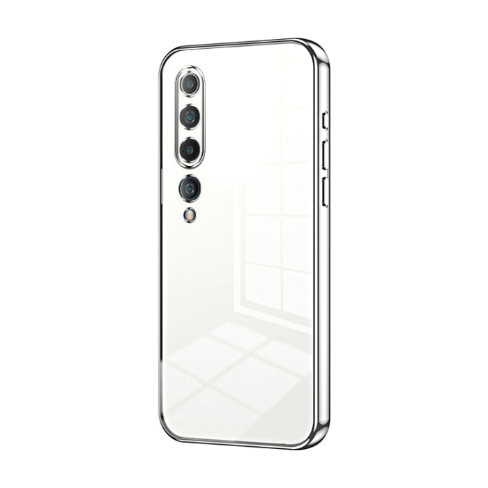 Caja de teléfono con orificio fino y revestimiento transparente, For Xiaomi Mi 10 Ultra, For Xiaomi Mi 10 Pro 5G, For Xiaomi Mi 10 5G, For Xiaomi Mi CC9 Pro / Mi Note 10, For Xiaomi Mi CC9e / Mi A3, For Xiaomi Mi 9