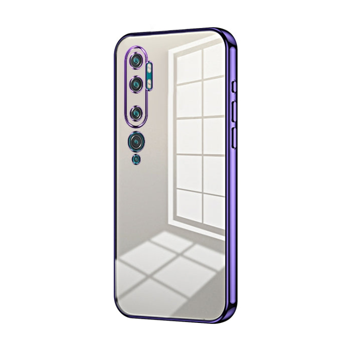 Caja de teléfono con orificio fino y revestimiento transparente, For Xiaomi Mi 10 Ultra, For Xiaomi Mi 10 Pro 5G, For Xiaomi Mi 10 5G, For Xiaomi Mi CC9 Pro / Mi Note 10, For Xiaomi Mi CC9e / Mi A3, For Xiaomi Mi 9