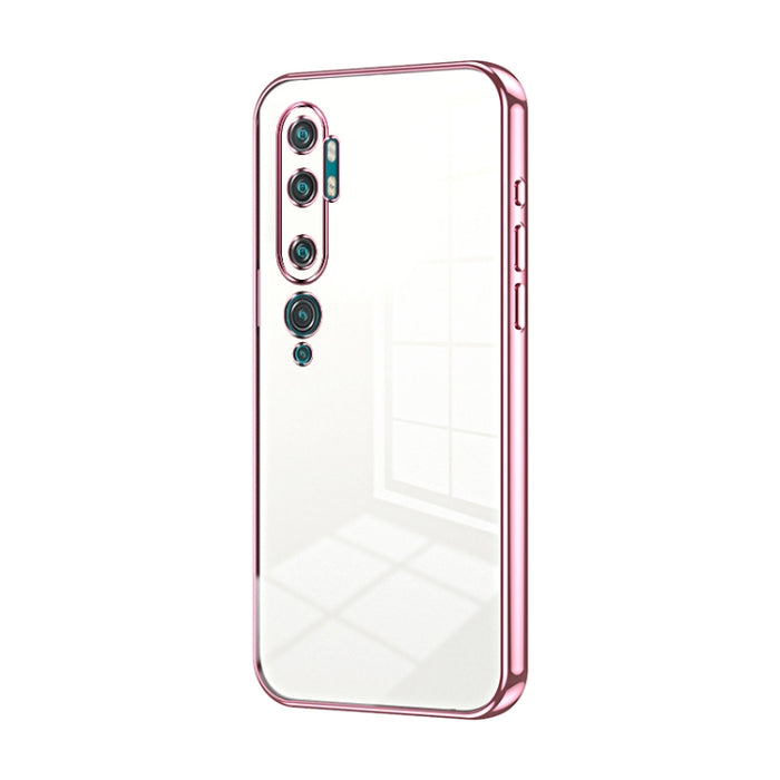 Caja de teléfono con orificio fino y revestimiento transparente, For Xiaomi Mi 10 Ultra, For Xiaomi Mi 10 Pro 5G, For Xiaomi Mi 10 5G, For Xiaomi Mi CC9 Pro / Mi Note 10, For Xiaomi Mi CC9e / Mi A3, For Xiaomi Mi 9