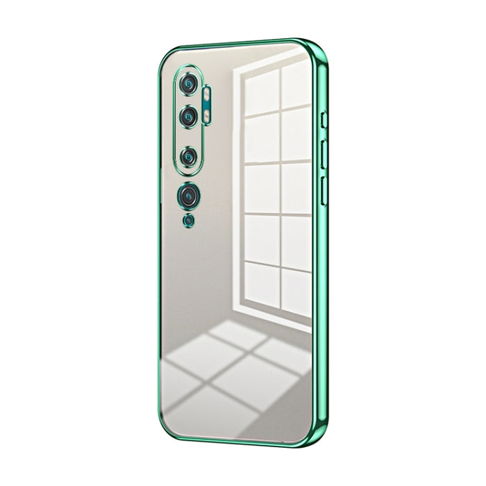 Caja de teléfono con orificio fino y revestimiento transparente, For Xiaomi Mi 10 Ultra, For Xiaomi Mi 10 Pro 5G, For Xiaomi Mi 10 5G, For Xiaomi Mi CC9 Pro / Mi Note 10, For Xiaomi Mi CC9e / Mi A3, For Xiaomi Mi 9