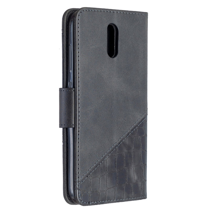 Funda de cuero PU con tapa horizontal y textura de cocodrilo a juego con billetera, soporte y ranuras para tarjetas, For Nokia 2.3, For Xiaomi Redmi 7A, For Xiaomi Redmi 7, For Xiaomi Redmi 8A, For Xiaomi Redmi 8, For Xiaomi Redmi 9                    ...