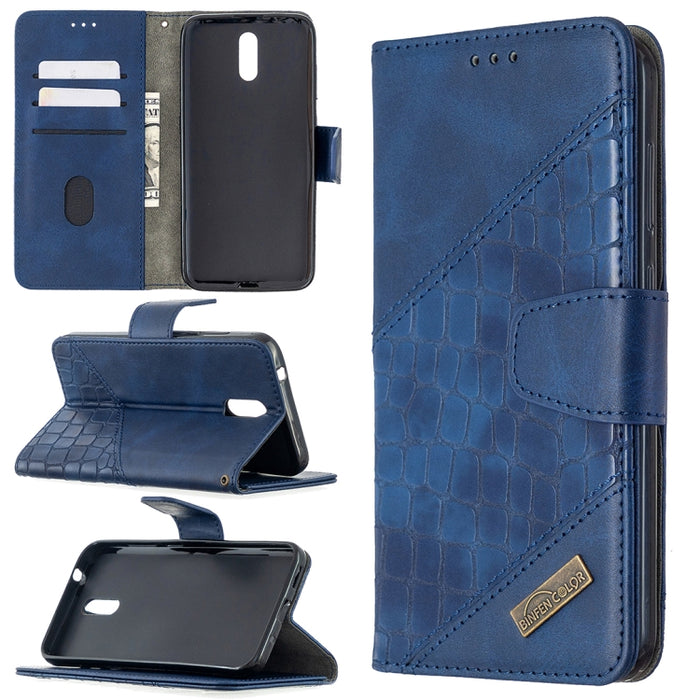 Funda de cuero PU con tapa horizontal y textura de cocodrilo a juego con billetera, soporte y ranuras para tarjetas, For Nokia 2.3, For Xiaomi Redmi 7A, For Xiaomi Redmi 7, For Xiaomi Redmi 8A, For Xiaomi Redmi 8, For Xiaomi Redmi 9                    ...