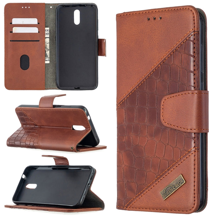 Funda de cuero PU con tapa horizontal y textura de cocodrilo a juego con billetera, soporte y ranuras para tarjetas, For Nokia 2.3, For Xiaomi Redmi 7A, For Xiaomi Redmi 7, For Xiaomi Redmi 8A, For Xiaomi Redmi 8, For Xiaomi Redmi 9                    ...