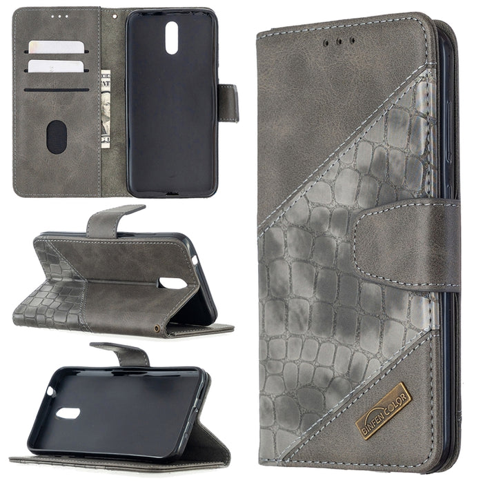 Funda de cuero PU con tapa horizontal y textura de cocodrilo a juego con billetera, soporte y ranuras para tarjetas, For Nokia 2.3, For Xiaomi Redmi 7A, For Xiaomi Redmi 7, For Xiaomi Redmi 8A, For Xiaomi Redmi 8, For Xiaomi Redmi 9                    ...