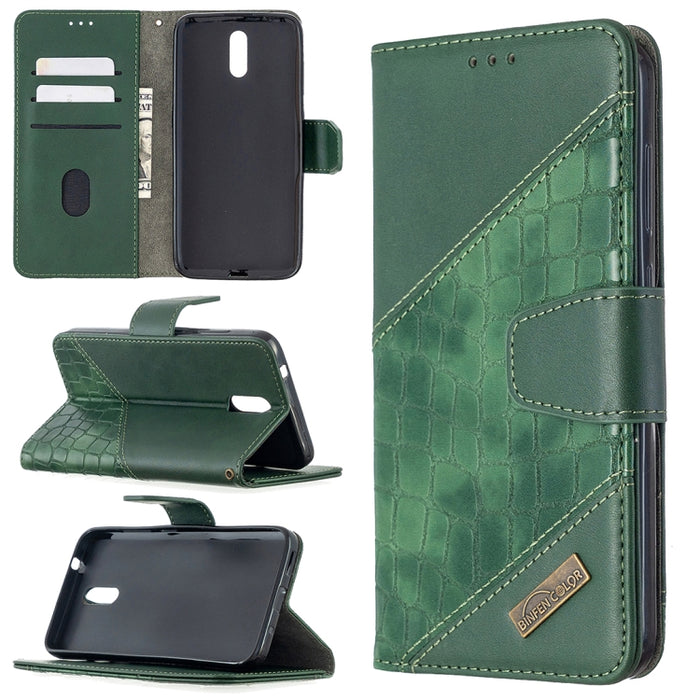 Funda de cuero PU con tapa horizontal y textura de cocodrilo a juego con billetera, soporte y ranuras para tarjetas, For Nokia 2.3, For Xiaomi Redmi 7A, For Xiaomi Redmi 7, For Xiaomi Redmi 8A, For Xiaomi Redmi 8, For Xiaomi Redmi 9                    ...