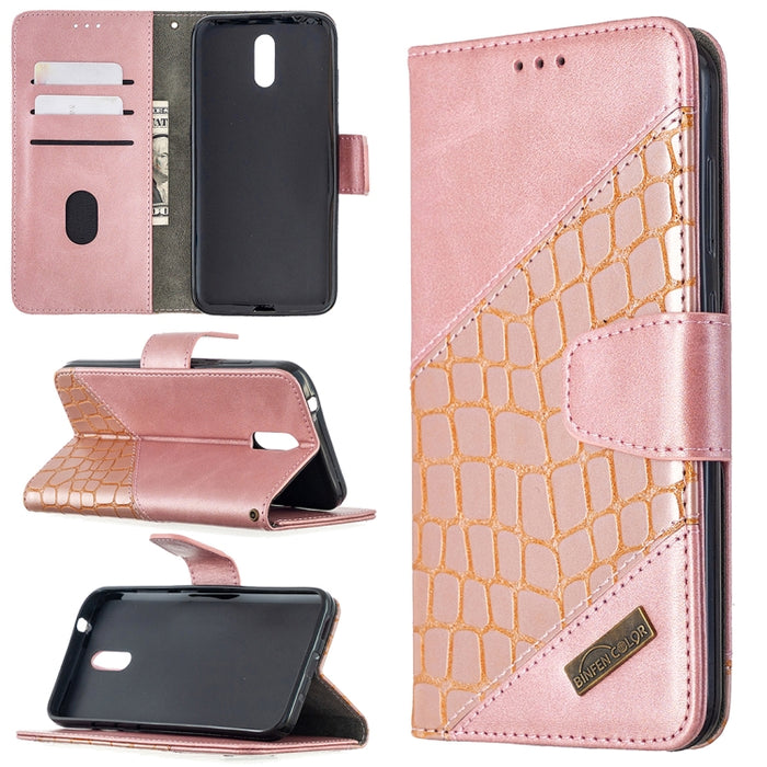 Funda de cuero PU con tapa horizontal y textura de cocodrilo a juego con billetera, soporte y ranuras para tarjetas, For Nokia 2.3, For Xiaomi Redmi 7A, For Xiaomi Redmi 7, For Xiaomi Redmi 8A, For Xiaomi Redmi 8, For Xiaomi Redmi 9                    ...