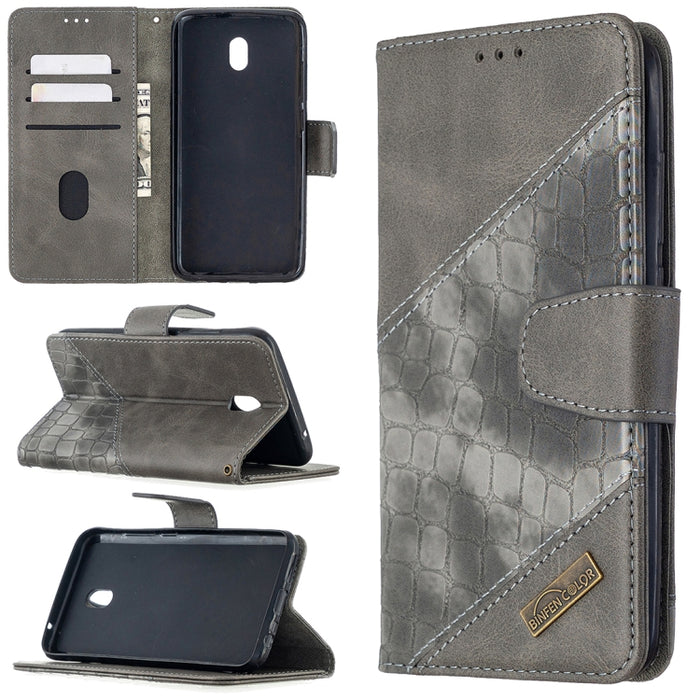 Funda de cuero PU con tapa horizontal y textura de cocodrilo a juego con billetera, soporte y ranuras para tarjetas, For Nokia 2.3, For Xiaomi Redmi 7A, For Xiaomi Redmi 7, For Xiaomi Redmi 8A, For Xiaomi Redmi 8, For Xiaomi Redmi 9                    ...