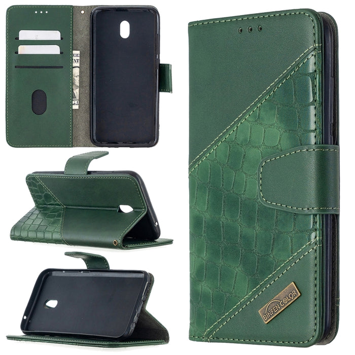 Funda de cuero PU con tapa horizontal y textura de cocodrilo a juego con billetera, soporte y ranuras para tarjetas, For Nokia 2.3, For Xiaomi Redmi 7A, For Xiaomi Redmi 7, For Xiaomi Redmi 8A, For Xiaomi Redmi 8, For Xiaomi Redmi 9                    ...