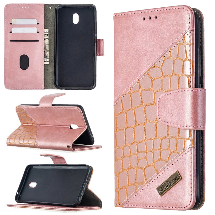 Funda de cuero PU con tapa horizontal y textura de cocodrilo a juego con billetera, soporte y ranuras para tarjetas, For Nokia 2.3, For Xiaomi Redmi 7A, For Xiaomi Redmi 7, For Xiaomi Redmi 8A, For Xiaomi Redmi 8, For Xiaomi Redmi 9                    ...
