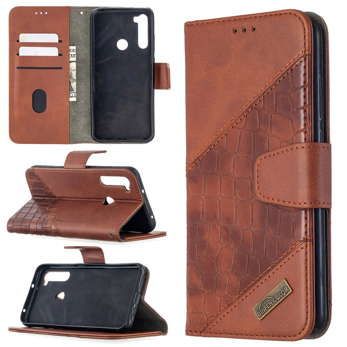 Funda de cuero PU con tapa horizontal y textura de cocodrilo a juego con billetera, soporte y ranuras para tarjetas, For Nokia 2.3, For Xiaomi Redmi 7A, For Xiaomi Redmi 7, For Xiaomi Redmi 8A, For Xiaomi Redmi 8, For Xiaomi Redmi 9                    ...