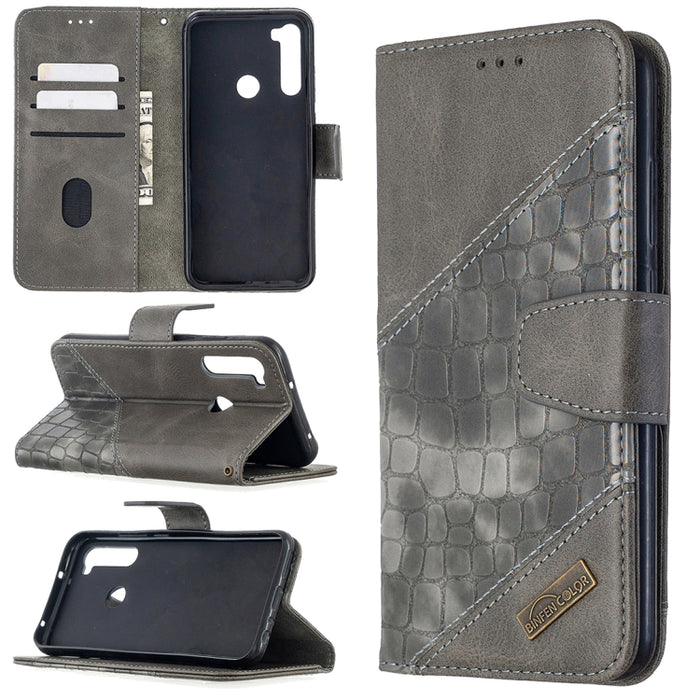 Funda de cuero PU con tapa horizontal y textura de cocodrilo a juego con billetera, soporte y ranuras para tarjetas, For Nokia 2.3, For Xiaomi Redmi 7A, For Xiaomi Redmi 7, For Xiaomi Redmi 8A, For Xiaomi Redmi 8, For Xiaomi Redmi 9                    ...