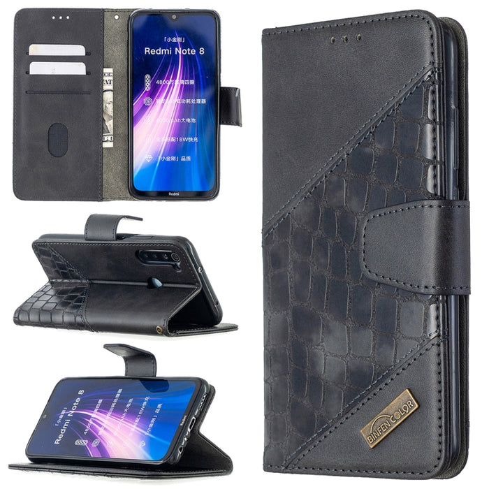 Funda de cuero PU con tapa horizontal y textura de cocodrilo a juego con billetera, soporte y ranuras para tarjetas, For Nokia 2.3, For Xiaomi Redmi 7A, For Xiaomi Redmi 7, For Xiaomi Redmi 8A, For Xiaomi Redmi 8, For Xiaomi Redmi 9                    ...