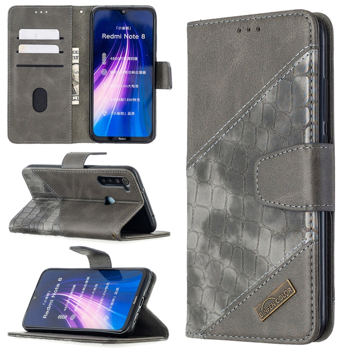 Funda de cuero PU con tapa horizontal y textura de cocodrilo a juego con billetera, soporte y ranuras para tarjetas, For Nokia 2.3, For Xiaomi Redmi 7A, For Xiaomi Redmi 7, For Xiaomi Redmi 8A, For Xiaomi Redmi 8, For Xiaomi Redmi 9                    ...