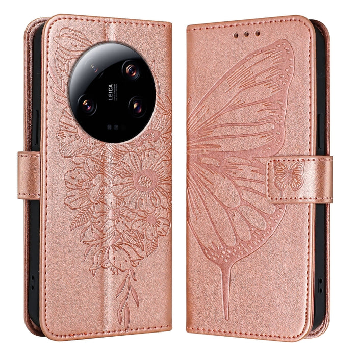 Funda para teléfono de cuero con mariposa en relieve, For Xiaomi Redmi 13C, For Xiaomi Redmi Note 13 Pro+ 5G, For Xiaomi Redmi Note 13 Pro 5G Global, For Xiaomi Poco M6 Pro 5G / Redmi 12 4G/5G, For Xiaomi Redmi K70 / K70 Pro                            ...