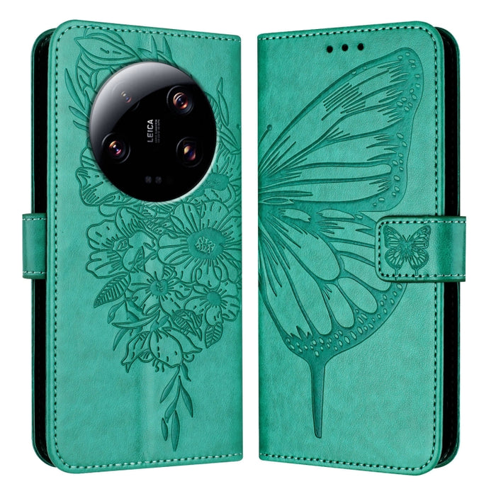 Funda para teléfono de cuero con mariposa en relieve, For Xiaomi Redmi 13C, For Xiaomi Redmi Note 13 Pro+ 5G, For Xiaomi Redmi Note 13 Pro 5G Global, For Xiaomi Poco M6 Pro 5G / Redmi 12 4G/5G, For Xiaomi Redmi K70 / K70 Pro                            ...