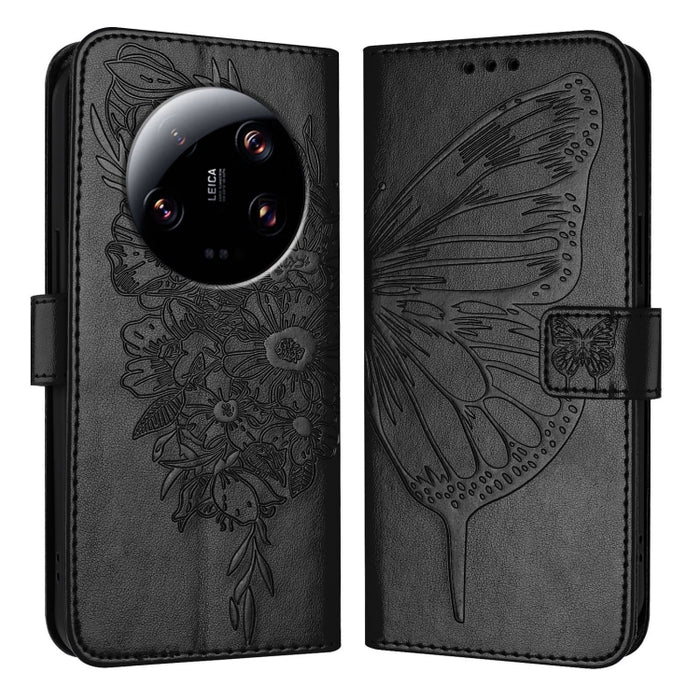 Funda para teléfono de cuero con mariposa en relieve, For Xiaomi Redmi 13C, For Xiaomi Redmi Note 13 Pro+ 5G, For Xiaomi Redmi Note 13 Pro 5G Global, For Xiaomi Poco M6 Pro 5G / Redmi 12 4G/5G, For Xiaomi Redmi K70 / K70 Pro                            ...