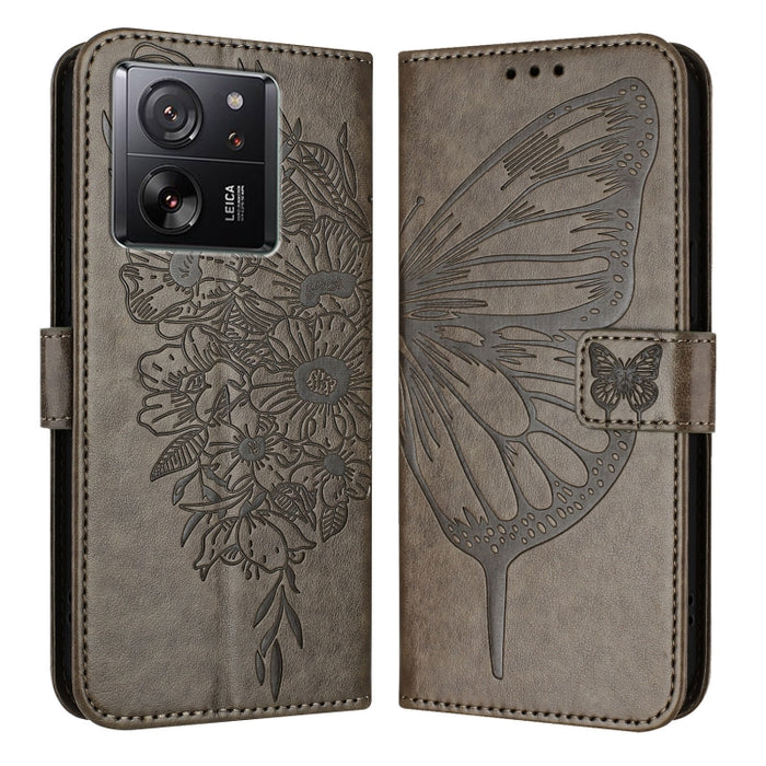 Funda para teléfono de cuero con mariposa en relieve, For Xiaomi Redmi 13C, For Xiaomi Redmi Note 13 Pro+ 5G, For Xiaomi Redmi Note 13 Pro 5G Global, For Xiaomi Poco M6 Pro 5G / Redmi 12 4G/5G, For Xiaomi Redmi K70 / K70 Pro                            ...