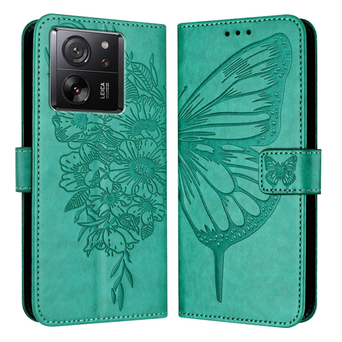 Funda para teléfono de cuero con mariposa en relieve, For Xiaomi Redmi 13C, For Xiaomi Redmi Note 13 Pro+ 5G, For Xiaomi Redmi Note 13 Pro 5G Global, For Xiaomi Poco M6 Pro 5G / Redmi 12 4G/5G, For Xiaomi Redmi K70 / K70 Pro                            ...