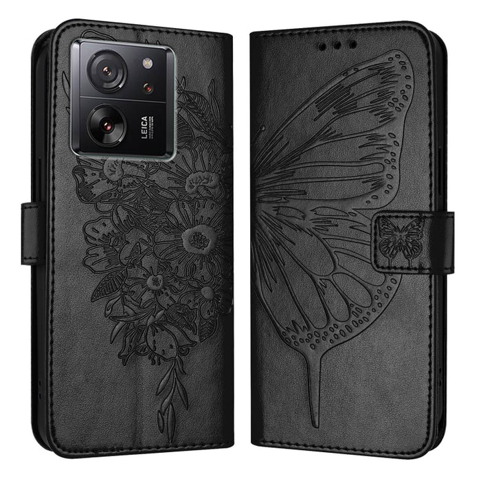 Funda para teléfono de cuero con mariposa en relieve, For Xiaomi Redmi 13C, For Xiaomi Redmi Note 13 Pro+ 5G, For Xiaomi Redmi Note 13 Pro 5G Global, For Xiaomi Poco M6 Pro 5G / Redmi 12 4G/5G, For Xiaomi Redmi K70 / K70 Pro                            ...