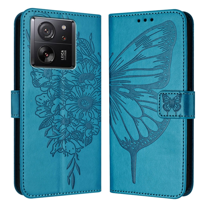 Funda para teléfono de cuero con mariposa en relieve, For Xiaomi Redmi 13C, For Xiaomi Redmi Note 13 Pro+ 5G, For Xiaomi Redmi Note 13 Pro 5G Global, For Xiaomi Poco M6 Pro 5G / Redmi 12 4G/5G, For Xiaomi Redmi K70 / K70 Pro                            ...