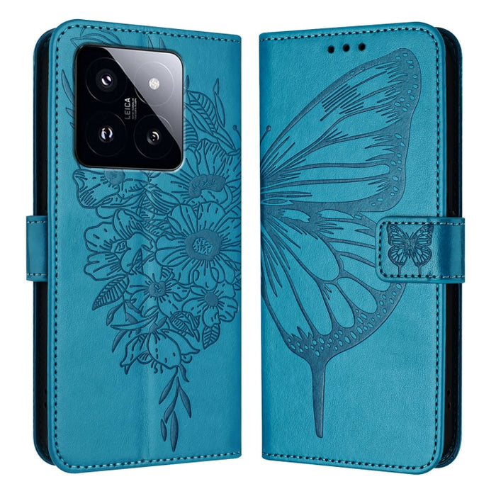 Funda para teléfono de cuero con mariposa en relieve, For Xiaomi Poco F6, For Xiaomi Poco M6 Pro 4G, For Xiaomi Poco X6 Neo 5G Global, For Xiaomi Redmi A3, For Xiaomi Redmi Note 13 Pro 4G Global, For Xiaomi Redmi Note 13 4G Global, For Xiaomi Redmi K70...