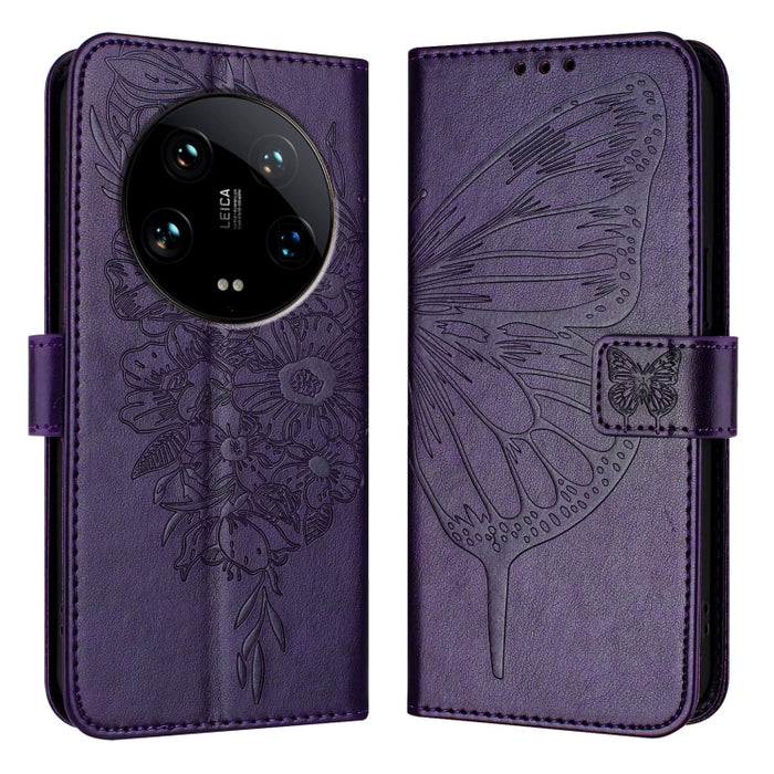 Funda para teléfono de cuero con mariposa en relieve, For Xiaomi Poco F6, For Xiaomi Poco M6 Pro 4G, For Xiaomi Poco X6 Neo 5G Global, For Xiaomi Redmi A3, For Xiaomi Redmi Note 13 Pro 4G Global, For Xiaomi Redmi Note 13 4G Global, For Xiaomi Redmi K70...