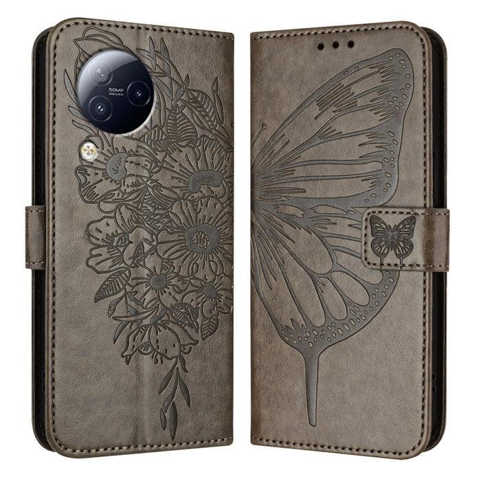Funda para teléfono de cuero con mariposa en relieve, For Xiaomi Redmi 13C, For Xiaomi Redmi Note 13 Pro+ 5G, For Xiaomi Redmi Note 13 Pro 5G Global, For Xiaomi Poco M6 Pro 5G / Redmi 12 4G/5G, For Xiaomi Redmi K70 / K70 Pro                            ...