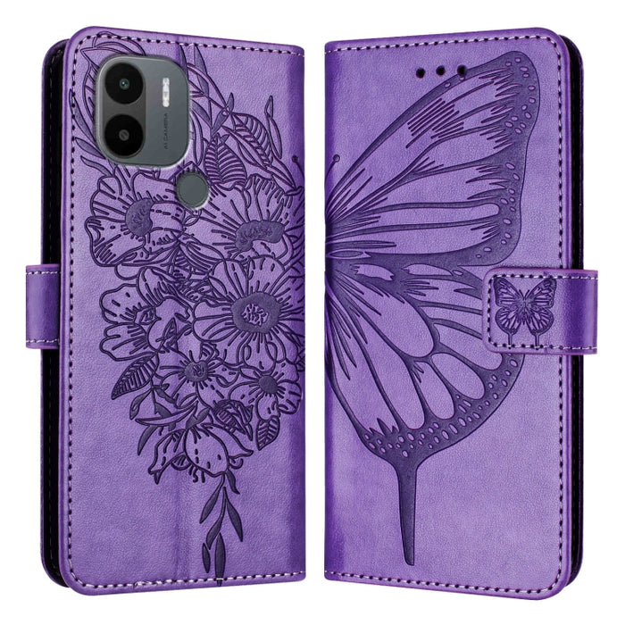 Funda para teléfono de cuero con mariposa en relieve, For Xiaomi Redmi 13C, For Xiaomi Redmi Note 13 Pro+ 5G, For Xiaomi Redmi Note 13 Pro 5G Global, For Xiaomi Poco M6 Pro 5G / Redmi 12 4G/5G, For Xiaomi Redmi K70 / K70 Pro                            ...