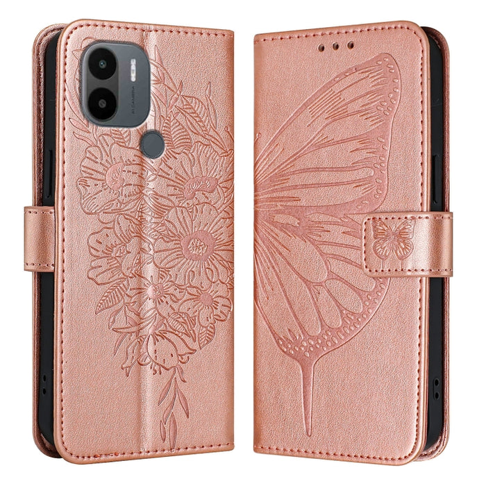 Funda para teléfono de cuero con mariposa en relieve, For Xiaomi Redmi 13C, For Xiaomi Redmi Note 13 Pro+ 5G, For Xiaomi Redmi Note 13 Pro 5G Global, For Xiaomi Poco M6 Pro 5G / Redmi 12 4G/5G, For Xiaomi Redmi K70 / K70 Pro                            ...