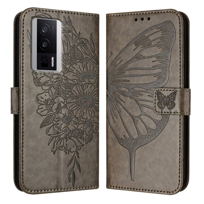 Funda para teléfono de cuero con mariposa en relieve, For Xiaomi Redmi 13C, For Xiaomi Redmi Note 13 Pro+ 5G, For Xiaomi Redmi Note 13 Pro 5G Global, For Xiaomi Poco M6 Pro 5G / Redmi 12 4G/5G, For Xiaomi Redmi K70 / K70 Pro                            ...