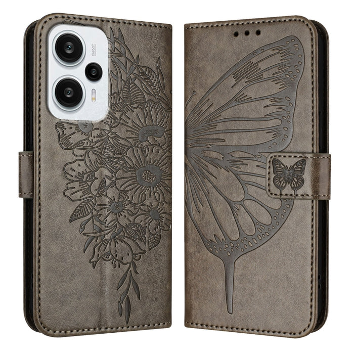 Funda para teléfono de cuero con mariposa en relieve, For Xiaomi Redmi 13C, For Xiaomi Redmi Note 13 Pro+ 5G, For Xiaomi Redmi Note 13 Pro 5G Global, For Xiaomi Poco M6 Pro 5G / Redmi 12 4G/5G, For Xiaomi Redmi K70 / K70 Pro                            ...