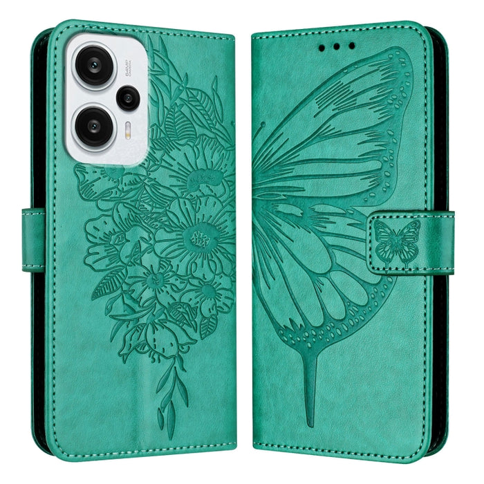 Funda para teléfono de cuero con mariposa en relieve, For Xiaomi Redmi 13C, For Xiaomi Redmi Note 13 Pro+ 5G, For Xiaomi Redmi Note 13 Pro 5G Global, For Xiaomi Poco M6 Pro 5G / Redmi 12 4G/5G, For Xiaomi Redmi K70 / K70 Pro                            ...