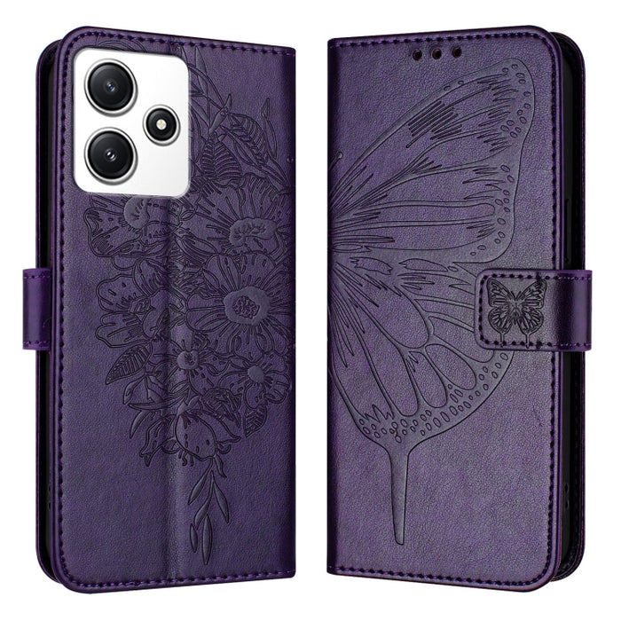 Funda para teléfono de cuero con mariposa en relieve, For Xiaomi Redmi 13C, For Xiaomi Redmi Note 13 Pro+ 5G, For Xiaomi Redmi Note 13 Pro 5G Global, For Xiaomi Poco M6 Pro 5G / Redmi 12 4G/5G, For Xiaomi Redmi K70 / K70 Pro                            ...